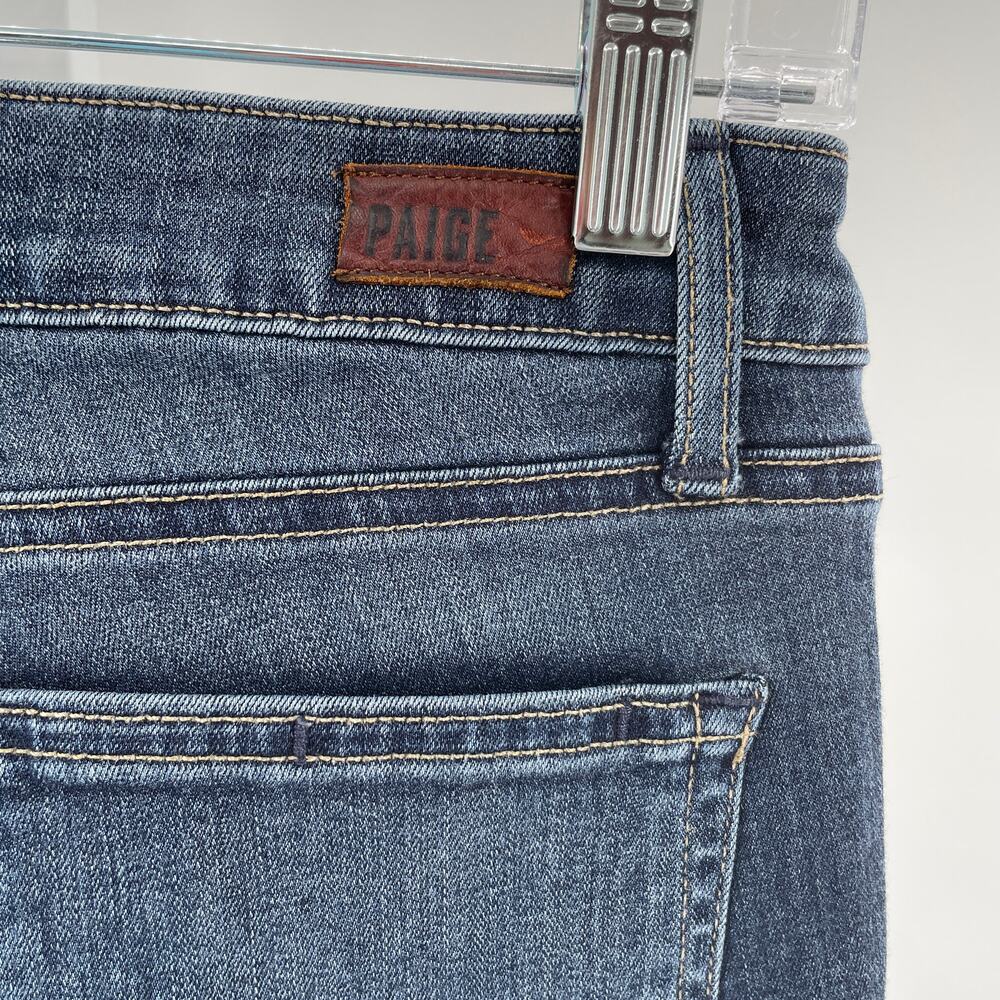 Paige Verdugo Ankle Stretch Medium Wash Blue Denim Skinny Jeans 27 - Picture 7 of 14